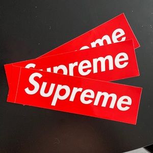 Supreme box logo sticker pack of 3